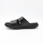 ⁦شبشب جلد طبيعي من SABATO للرجال لون أسود⁩ - الصورة ⁦4⁩