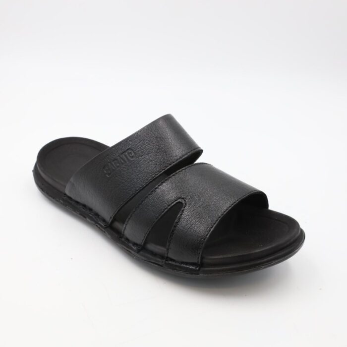 ⁦شبشب جلد طبيعي من SABATO للرجال لون أسود⁩ - الصورة ⁦6⁩