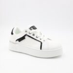 ⁦حذاء كاجوال ستاتي لون أبيض وأسود⁩ - الصورة ⁦3⁩