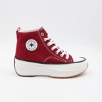 ⁦حذاء كاجوال ستاتي لون خمري وأبيض⁩ - الصورة ⁦5⁩