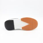 ⁦حذاء كاجوال ستاتي نعل عريض لون أسود وأبيض⁩ - الصورة ⁦5⁩