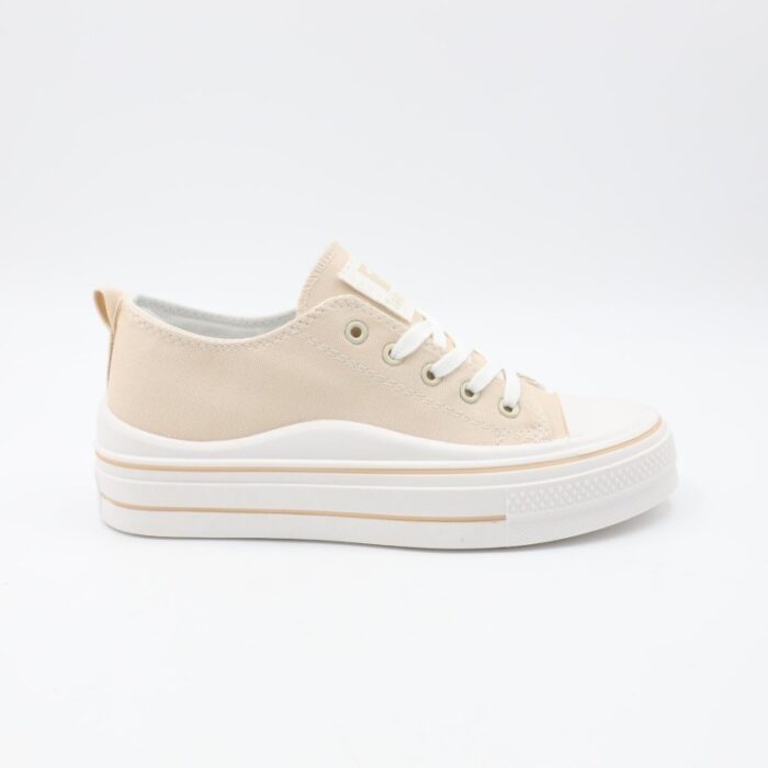 ⁦حذاء كاجوال ستاتي لون بيج⁩ - الصورة ⁦3⁩