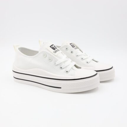 حذاء كاجوال ستاتي لون أبيض