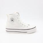 ⁦حذاء كاجوال ساق طويل ستاتي لون أبيض⁩ - الصورة ⁦5⁩