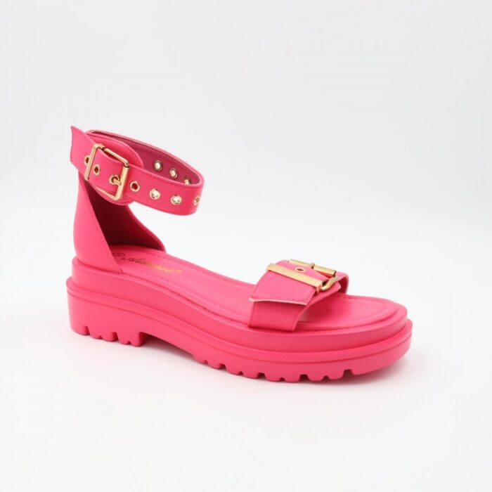 ⁦صندل ستاتي لون فوشي⁩ - الصورة ⁦3⁩