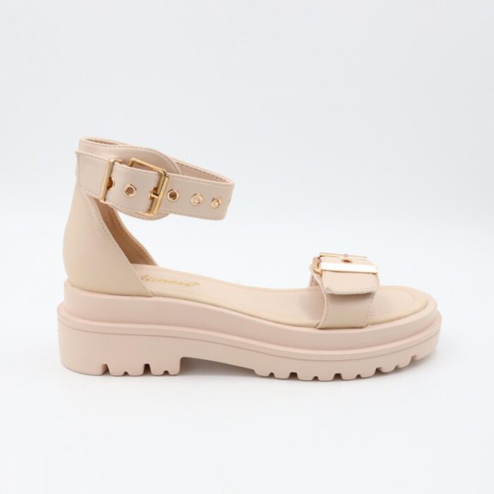 ⁦صندل ستاتي لون بيج فاتح⁩ - الصورة ⁦6⁩