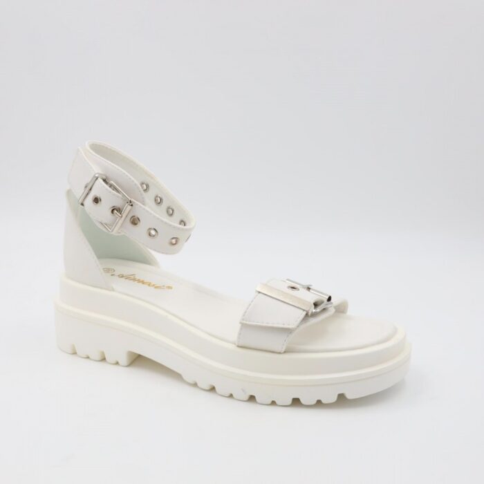 ⁦صندل ستاتي لون أبيض⁩ - الصورة ⁦5⁩