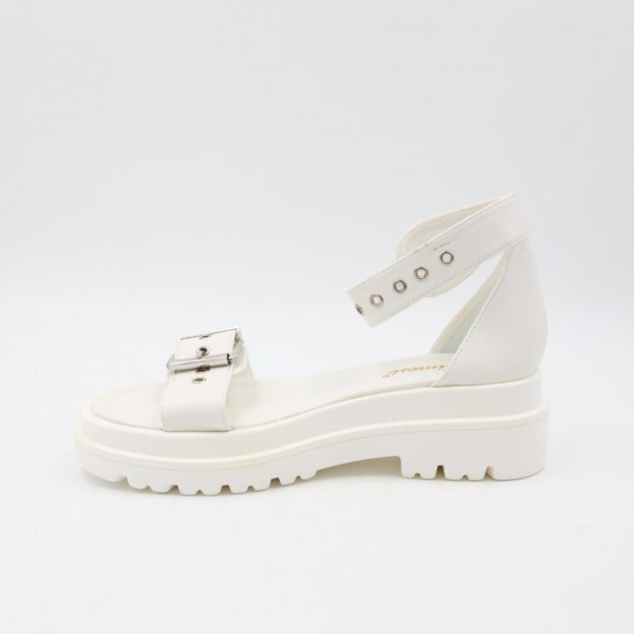 ⁦صندل ستاتي لون أبيض⁩ - الصورة ⁦8⁩