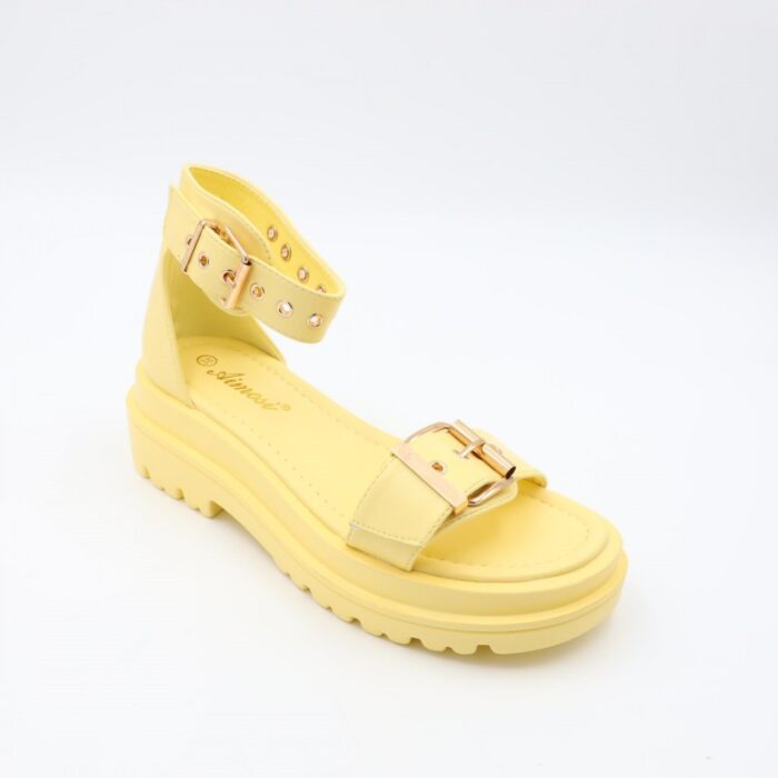 ⁦صندل ستاتي لون أصفر⁩ - الصورة ⁦4⁩