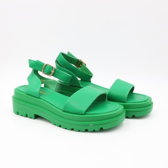 ⁦صندل ستاتي لون أخضر⁩ - الصورة ⁦3⁩
