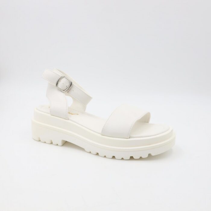 ⁦صندل ستاتي لون أبيض⁩ - الصورة ⁦3⁩