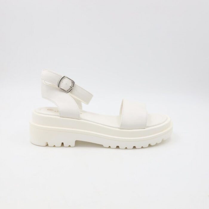 ⁦صندل ستاتي لون أبيض⁩ - الصورة ⁦4⁩