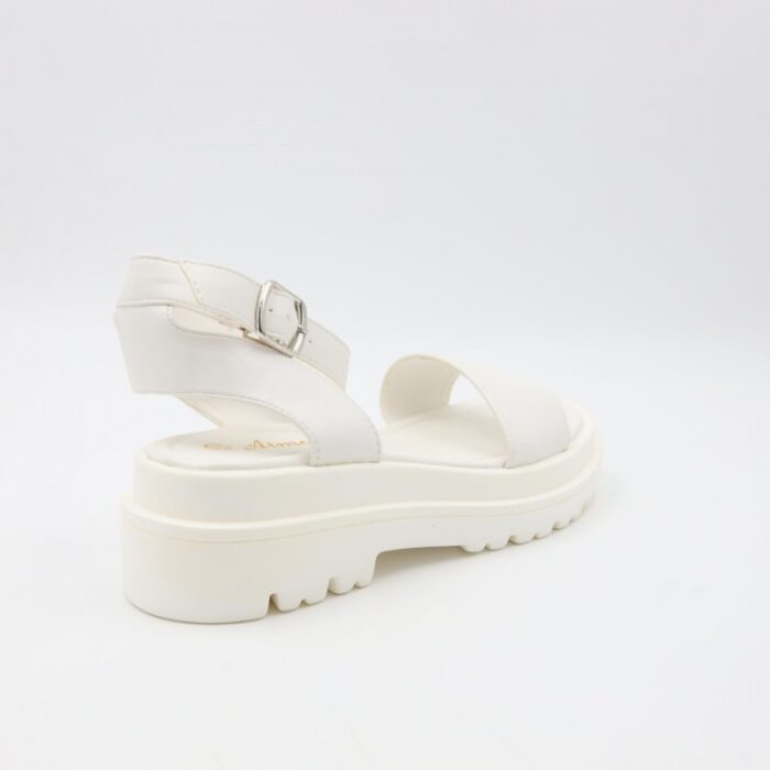 ⁦صندل ستاتي لون أبيض⁩ - الصورة ⁦5⁩