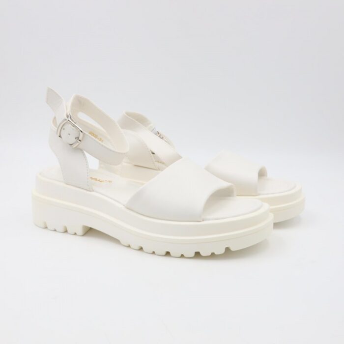 ⁦صندل ستاتي لون أبيض⁩ - الصورة ⁦2⁩