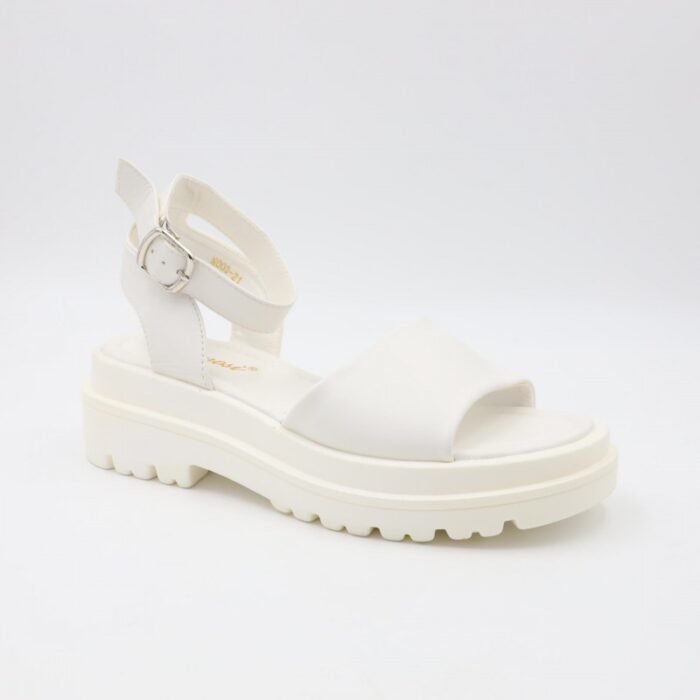 ⁦صندل ستاتي لون أبيض⁩ - الصورة ⁦3⁩
