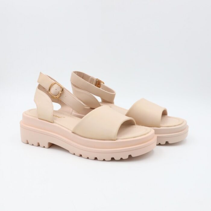 103389309_68b964f549f2c صندل ستاتي لون بيج فاتح - الصورة 1