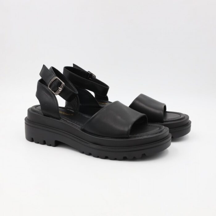 ⁦صندل ستاتي لون أسود⁩ - الصورة ⁦2⁩