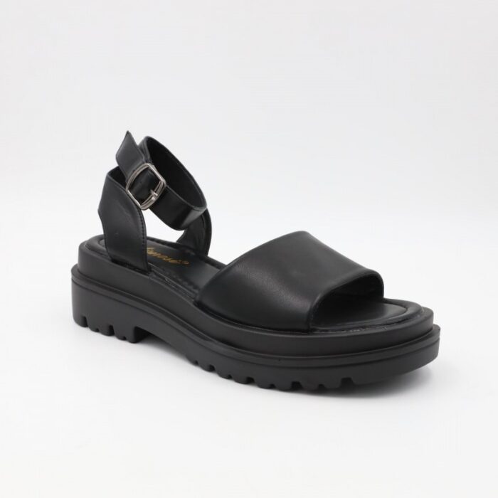 ⁦صندل ستاتي لون أسود⁩ - الصورة ⁦4⁩