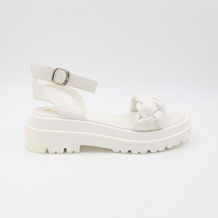 ⁦صندل ستاتي لون أبيض⁩ - الصورة ⁦5⁩
