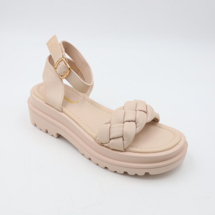 ⁦صندل ستاتي لون بيج فاتح⁩ - الصورة ⁦5⁩
