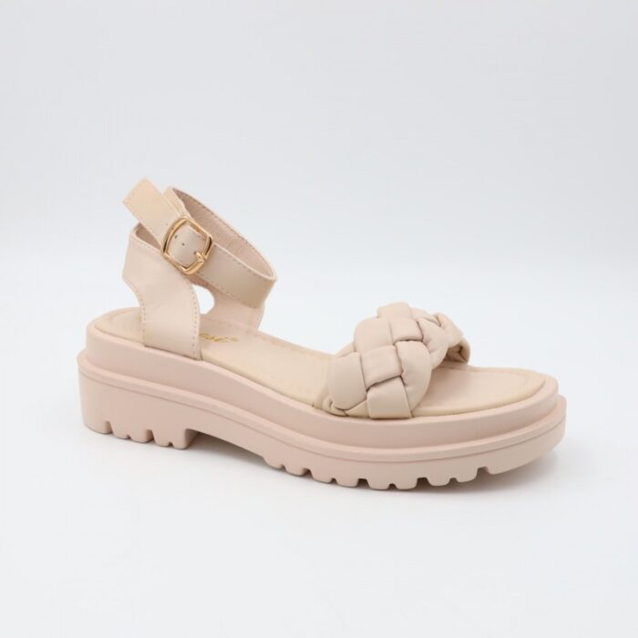 ⁦صندل ستاتي لون بيج فاتح⁩ - الصورة ⁦7⁩