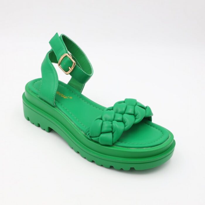 ⁦صندل ستاتي لون أخضر⁩ - الصورة ⁦7⁩