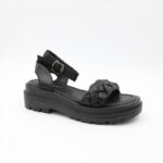 ⁦صندل ستاتي لون أسود⁩ - الصورة ⁦2⁩