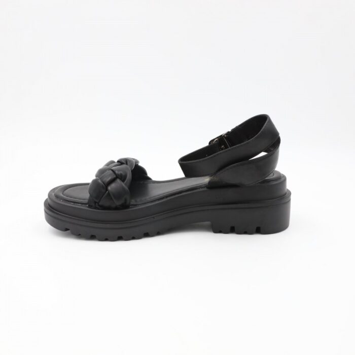 ⁦صندل ستاتي لون أسود⁩ - الصورة ⁦4⁩