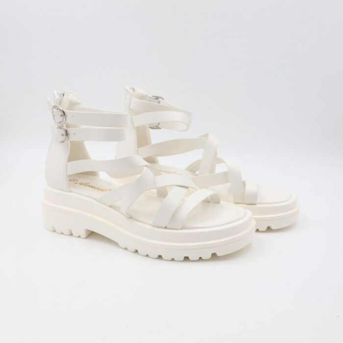 ⁦صندل ستاتي لون أبيض⁩ - الصورة ⁦2⁩