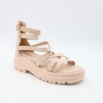 ⁦صندل ستاتي لون بيج فاتح⁩ - الصورة ⁦4⁩