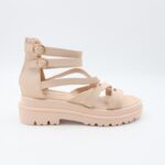 ⁦صندل ستاتي لون بيج فاتح⁩ - الصورة ⁦5⁩