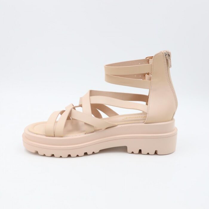 ⁦صندل ستاتي لون بيج فاتح⁩ - الصورة ⁦6⁩