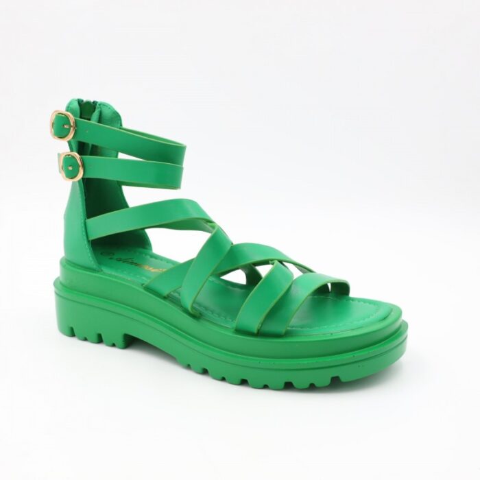 ⁦صندل ستاتي لون أخضر⁩ - الصورة ⁦2⁩