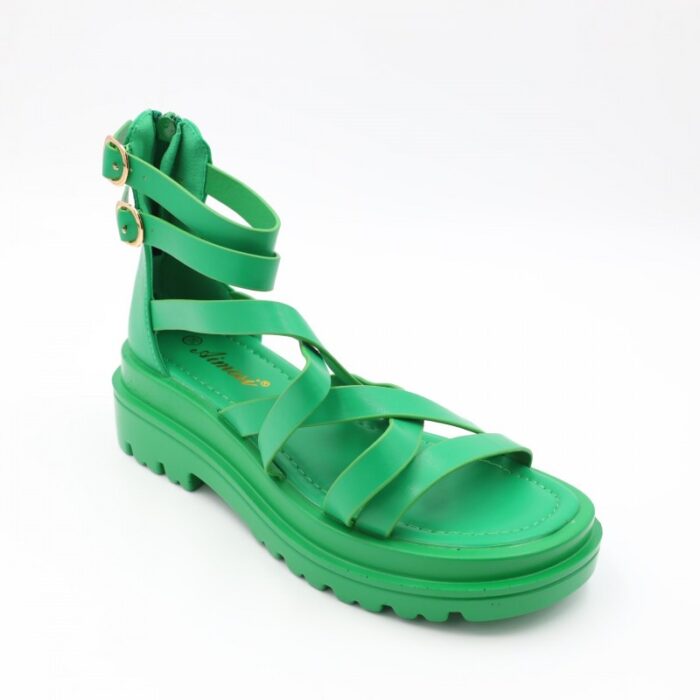 ⁦صندل ستاتي لون أخضر⁩ - الصورة ⁦3⁩