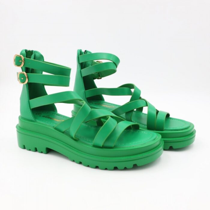 ⁦صندل ستاتي لون أخضر⁩ - الصورة ⁦8⁩