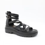 ⁦صندل ستاتي لون أسود⁩ - الصورة ⁦2⁩