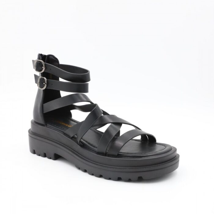 ⁦صندل ستاتي لون أسود⁩ - الصورة ⁦3⁩