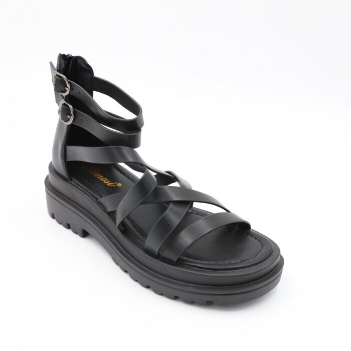 ⁦صندل ستاتي لون أسود⁩ - الصورة ⁦8⁩