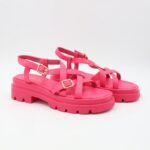 ⁦صندل ستاتي لون فوشي⁩ - الصورة ⁦3⁩