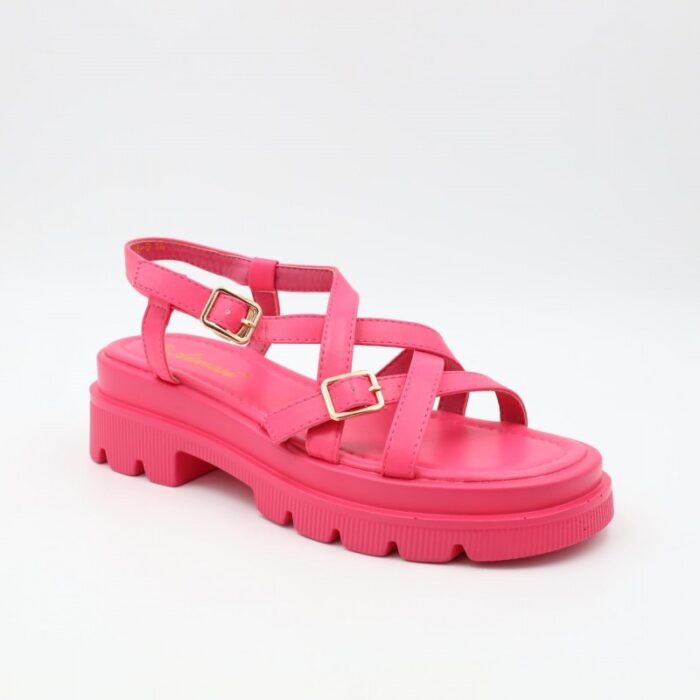 ⁦صندل ستاتي لون فوشي⁩ - الصورة ⁦4⁩