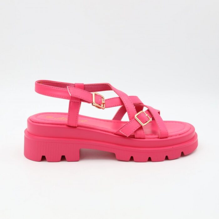 ⁦صندل ستاتي لون فوشي⁩ - الصورة ⁦5⁩