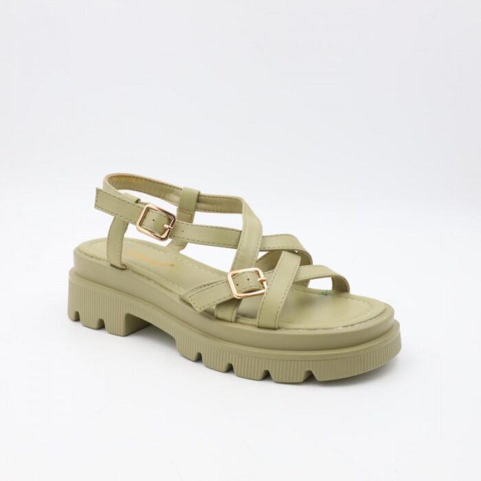 ⁦صندل ستاتي لون أخضر فاتح⁩ - الصورة ⁦2⁩