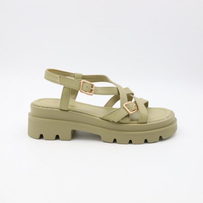 ⁦صندل ستاتي لون أخضر فاتح⁩ - الصورة ⁦4⁩