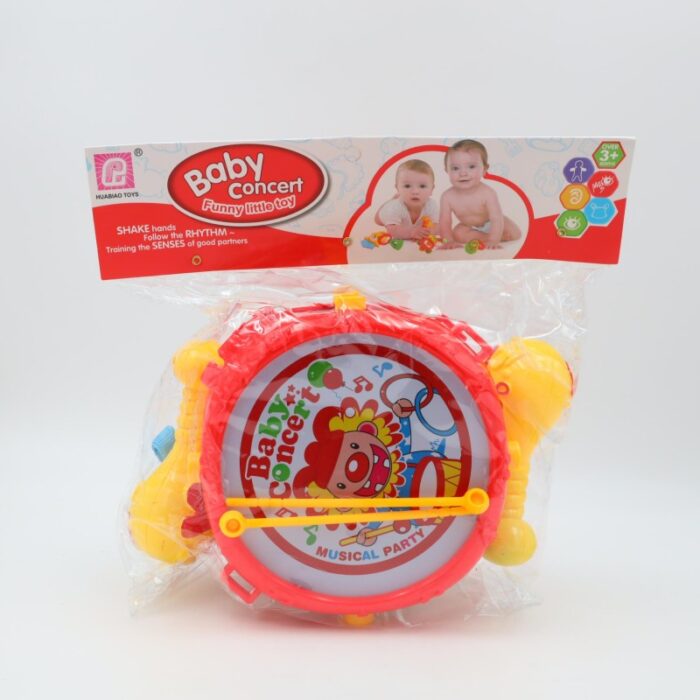 103389327_68b9653133bfc لعبة أطفال طبل + خرخيشة - الصورة 1