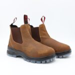 ⁦بسطار عمل من Scorpion بدون مقدمة حماية للرجال لون بني⁩ - الصورة ⁦2⁩