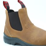 ⁦بسطار عمل من Scorpion بدون مقدمة حماية للرجال لون عسلي⁩ - الصورة ⁦4⁩