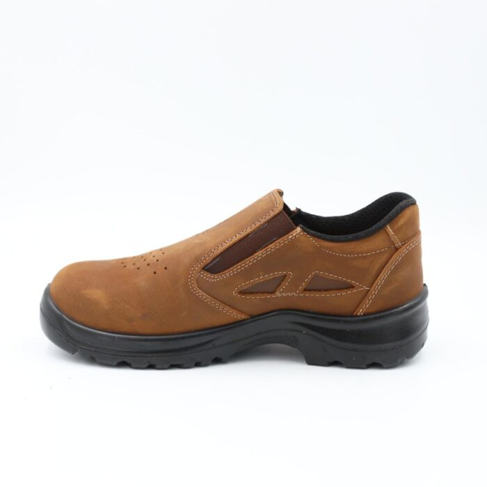 ⁦بسطار عمل ساق قصير من Scorpion مقدمة حماية للرجال لون عسلي⁩ - الصورة ⁦4⁩