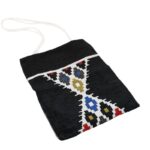 شنطة توت باغ عملية بسيطة بالقماش البدوي الوان منوعة لون اسود