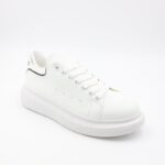 ⁦حذاء رياضي جلد للرجال لون أبيض⁩ - الصورة ⁦7⁩