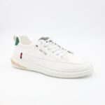 ⁦حذاء كاجوال شبابي جلد للرجال لون أبيض⁩ - الصورة ⁦2⁩